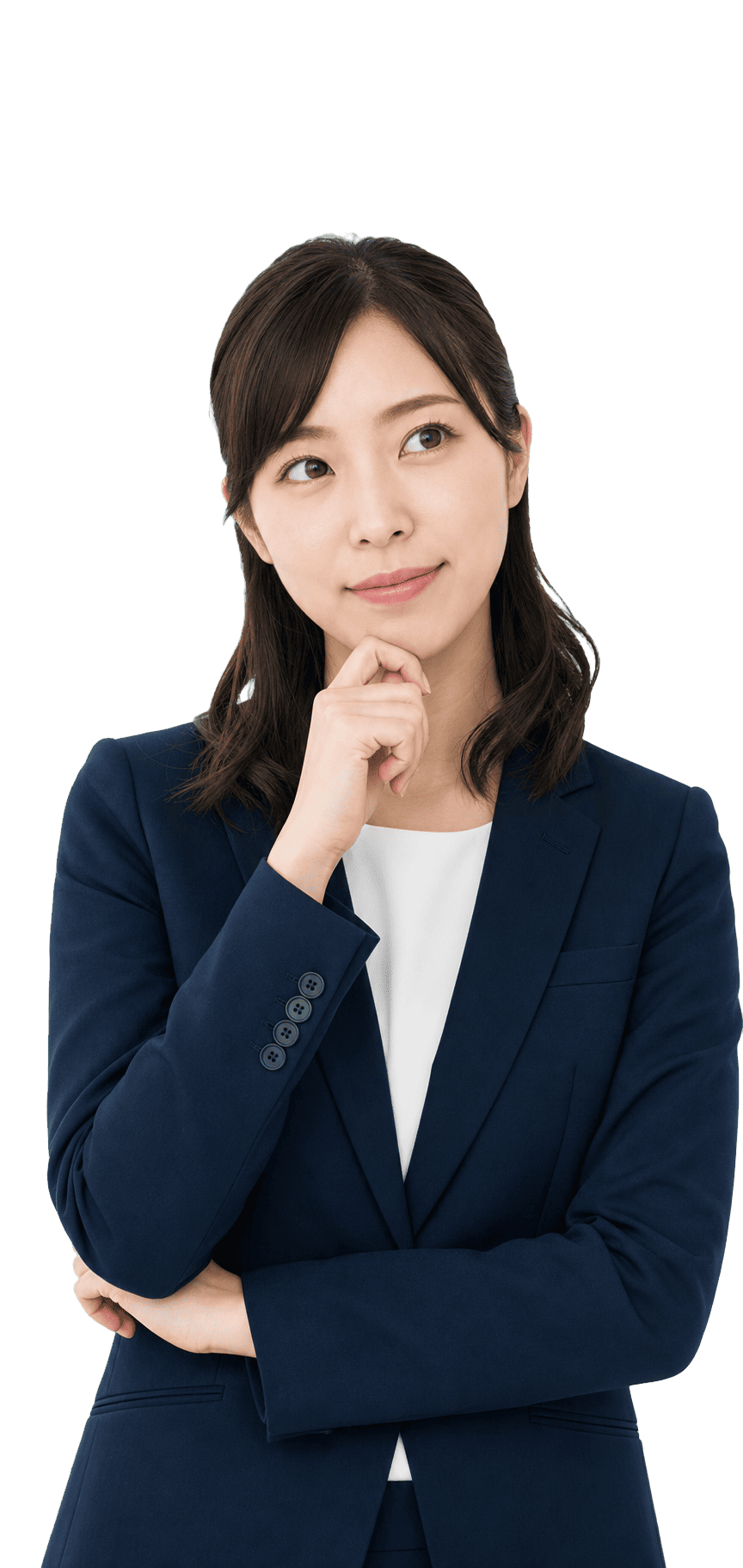 相談に迷う女性のイメージ
